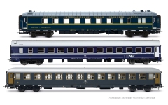 Rivarossi HR4410 - H0 - 3-tlg. Set Personenwagen Remus, FS, Ep. IV-V - Set 1